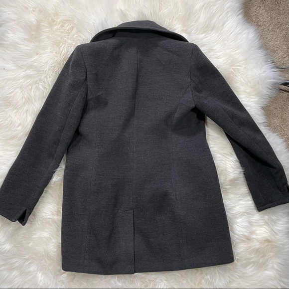 Like new Calvin Klein Dark Gray Pea coat - 6 - Picture 6 of 8